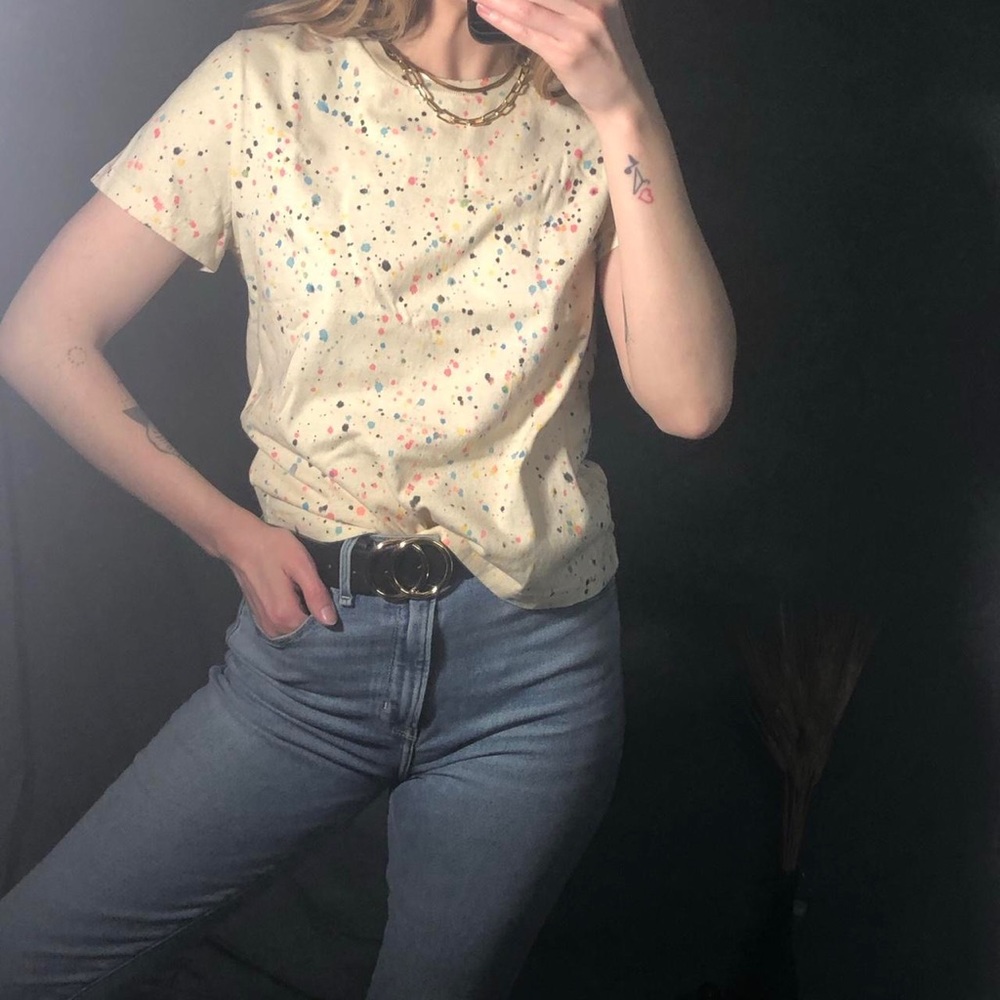 Urban outfitters splatter paint baby tee